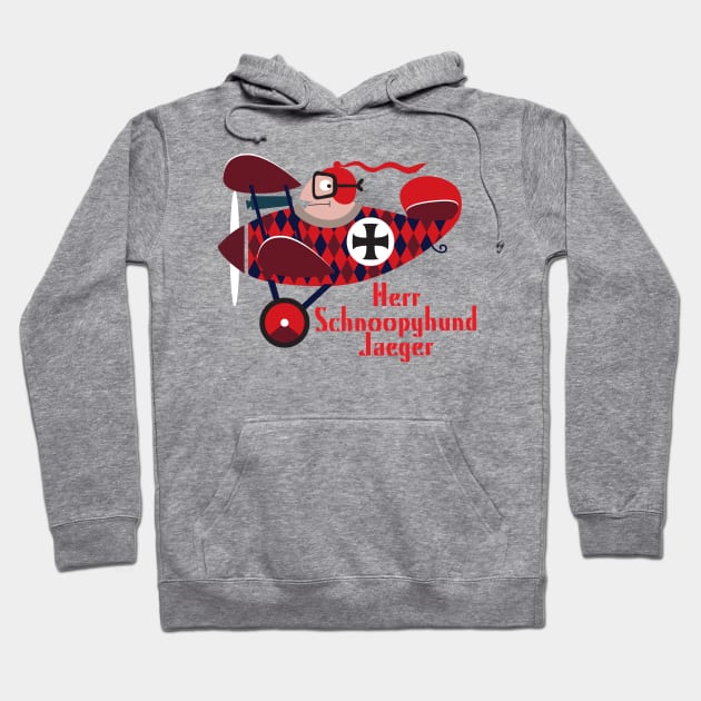 Red Baron Hoodie by hoopaman